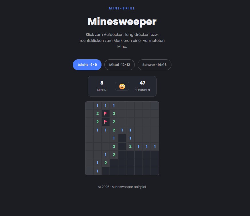 Minesweeper Mini-Spiel Thumbnail