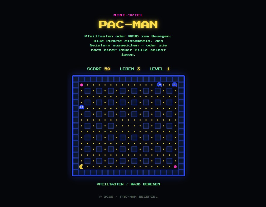 Pac-Man Mini-Spiel Thumbnail
