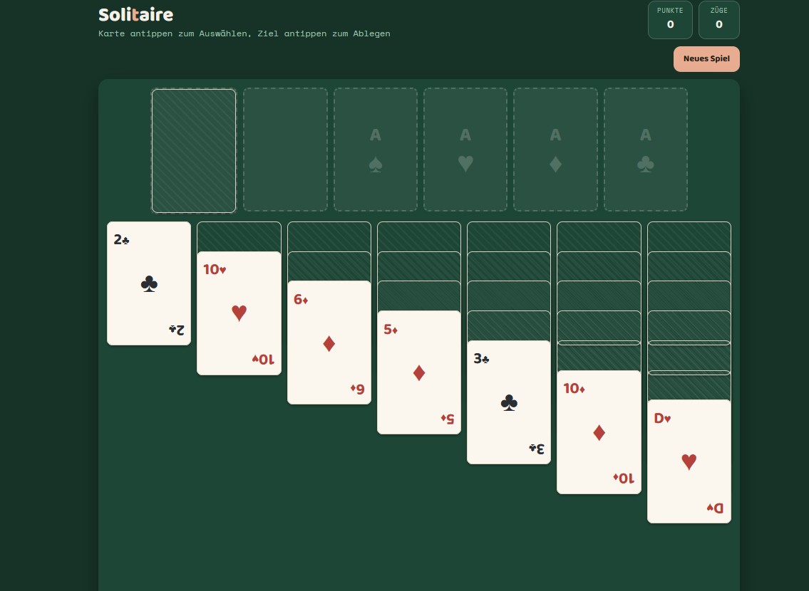 Solitaire Mini-Spiel Thumbnail