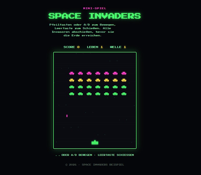 Space Invaders Mini-Spiel Thumbnail
